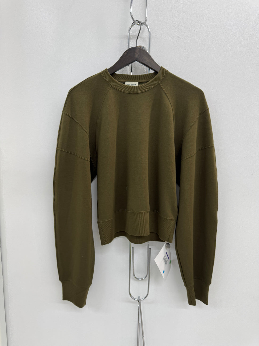SAINT LAURENT OLIVE SWEATER