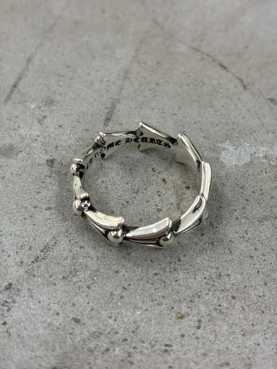 CHROME HEARTS BRAND NEW CROSS TAIL RING
