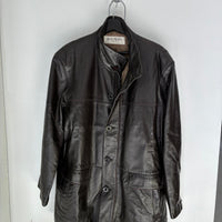 BALMAIN VINTAGE LEATHER CHORE JACKET