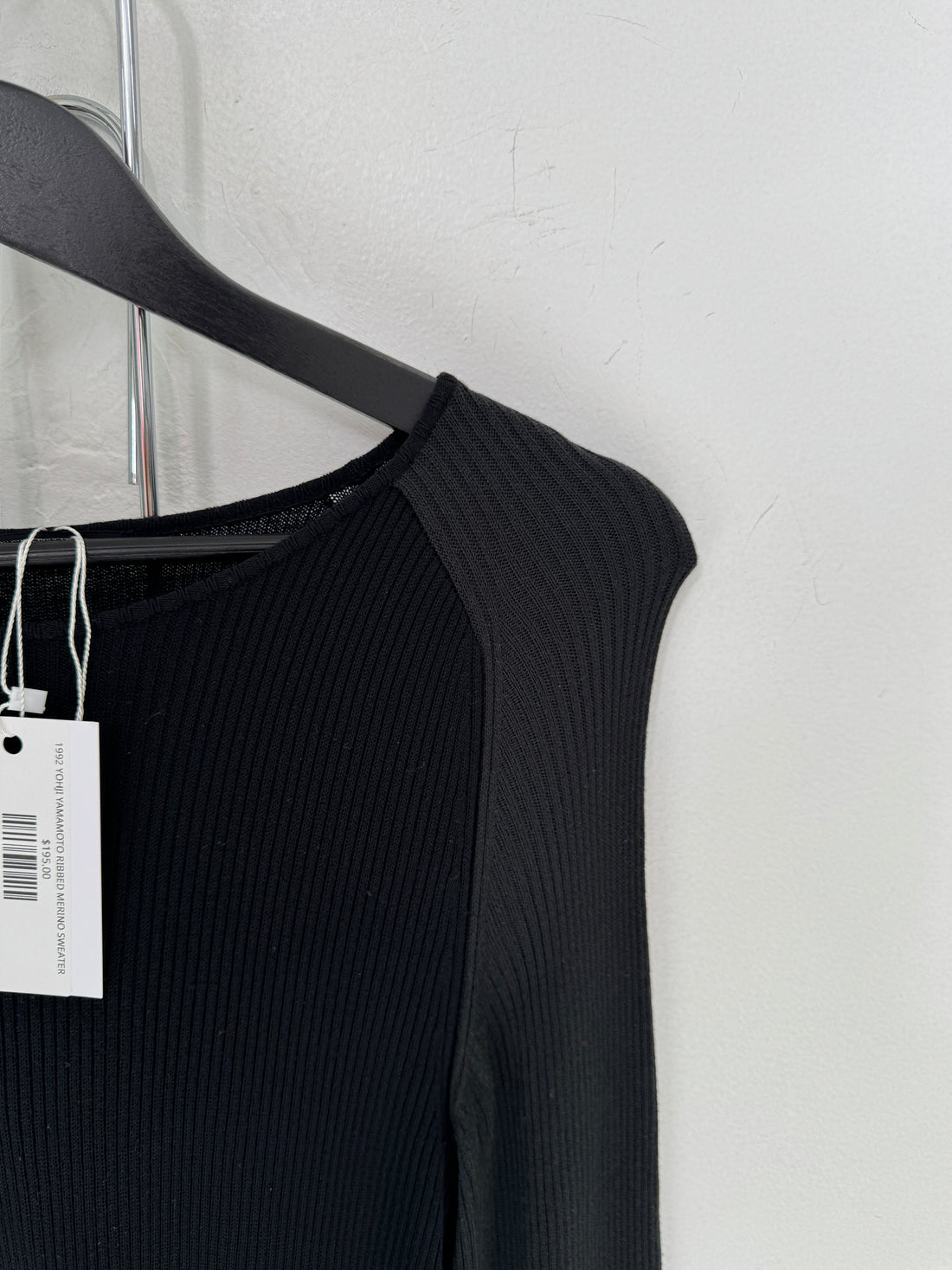 1992 YOHJI YAMAMOTO RIBBED MERINO SWEATER