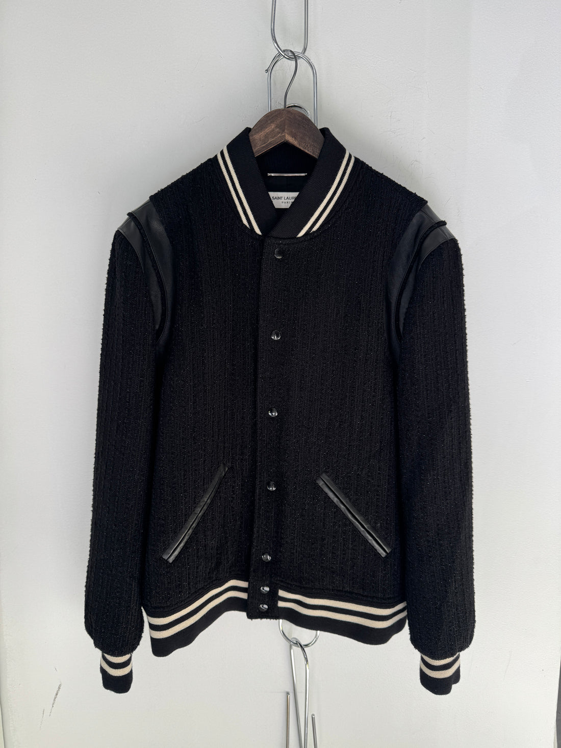 SAINT LAURENT GLITTER TEDDY JACKET