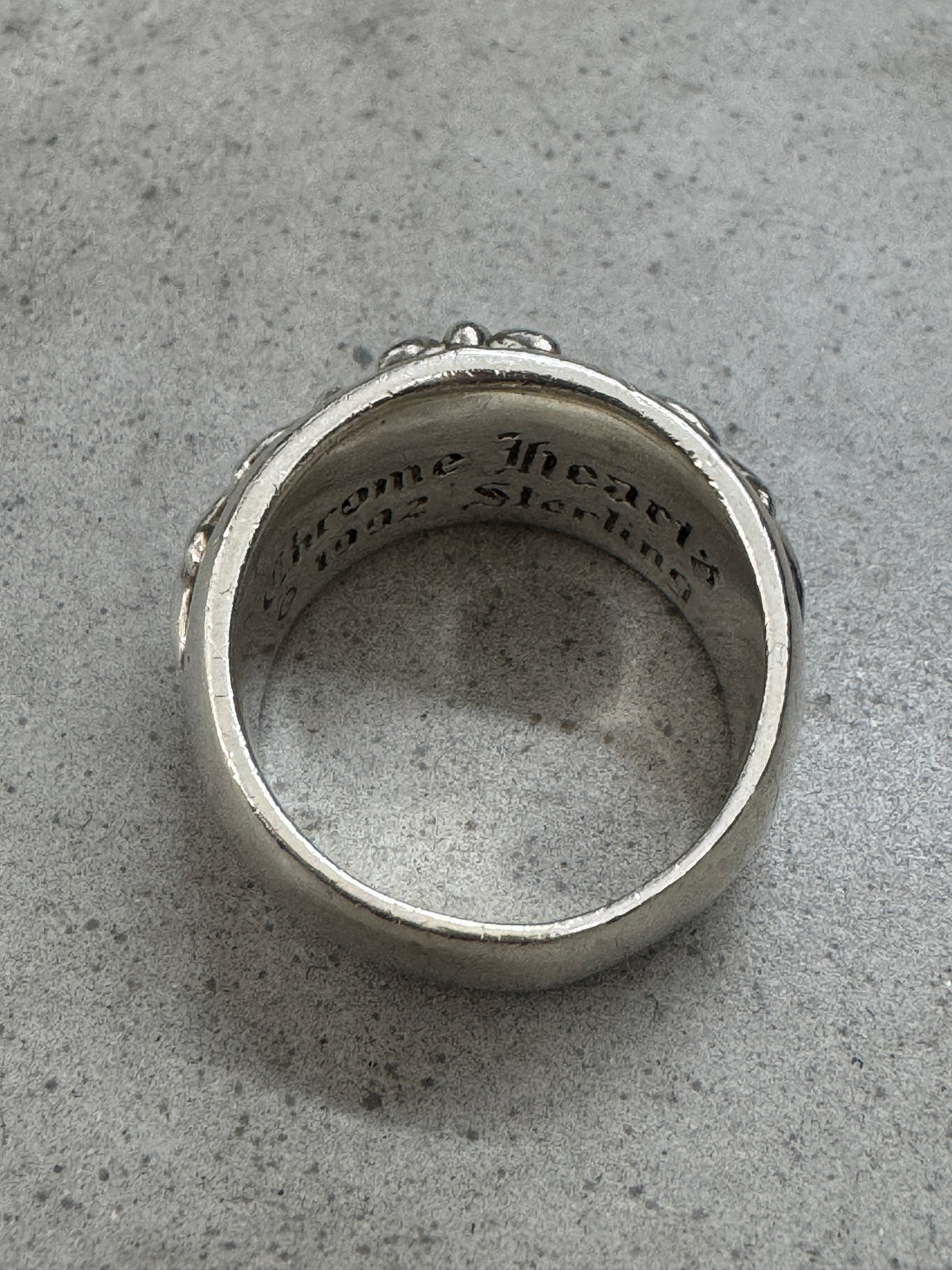 CHROME HEARTS SINGLE FLORAL RING