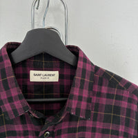 SAINT LAURENT SURF SOUND PURPLE FLANNEL