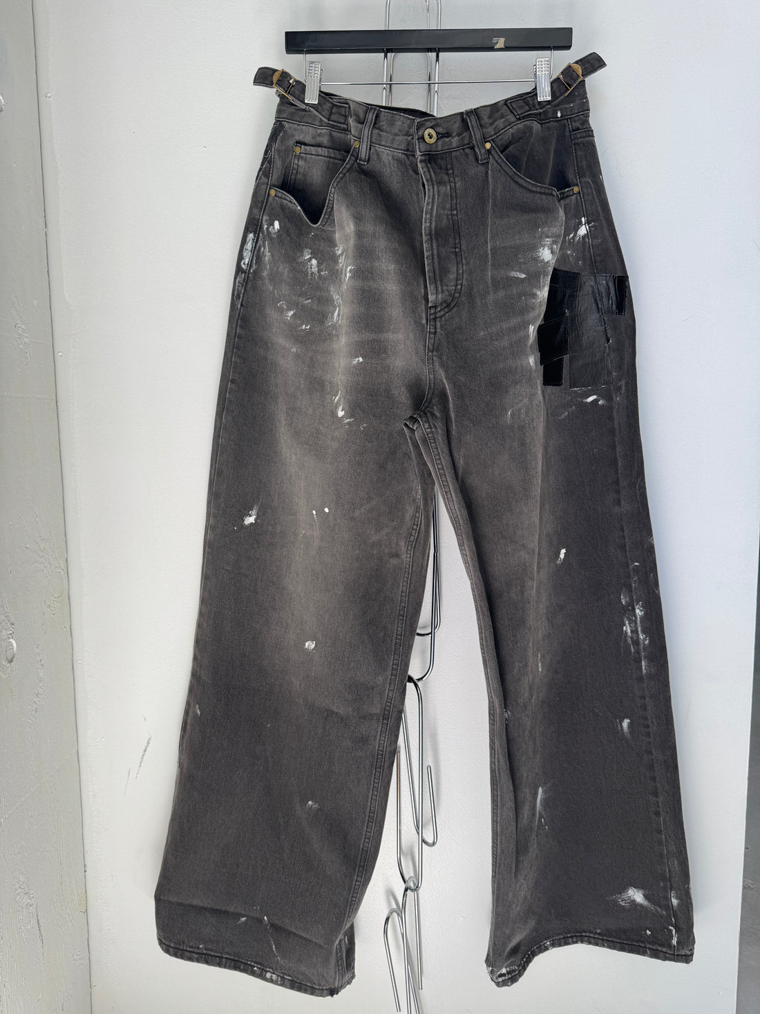 ETELIER TAPE WIDE LEG JEANS