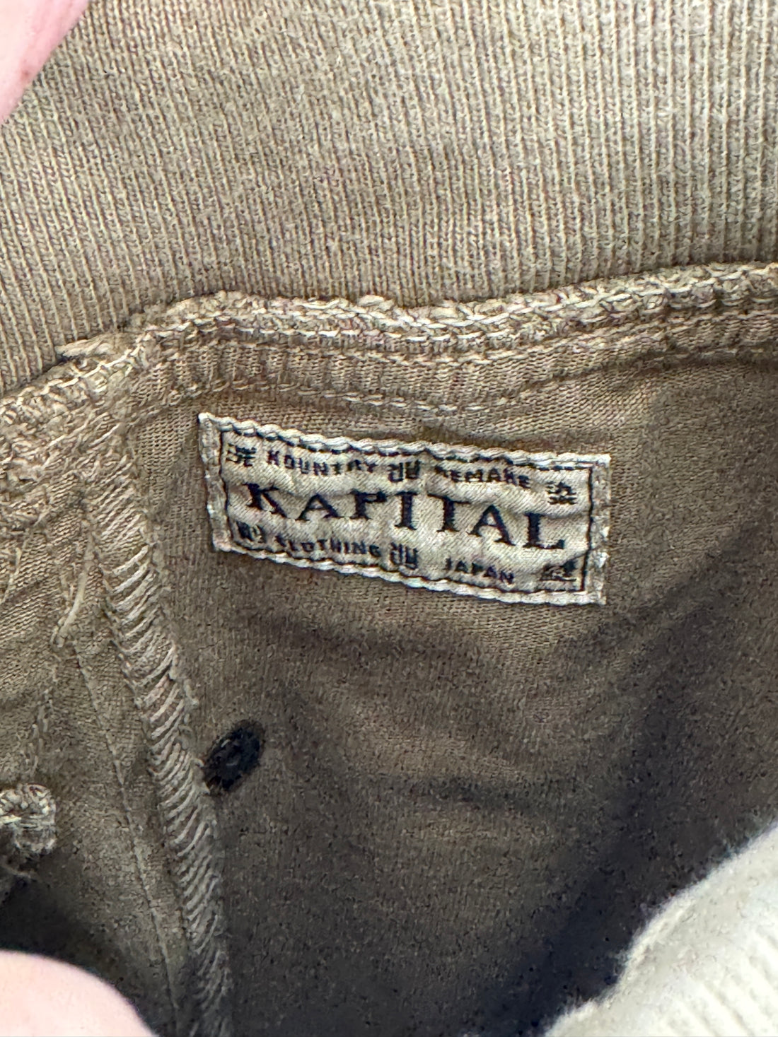 KAPITAL TAN PLEATED CARGO PANTS