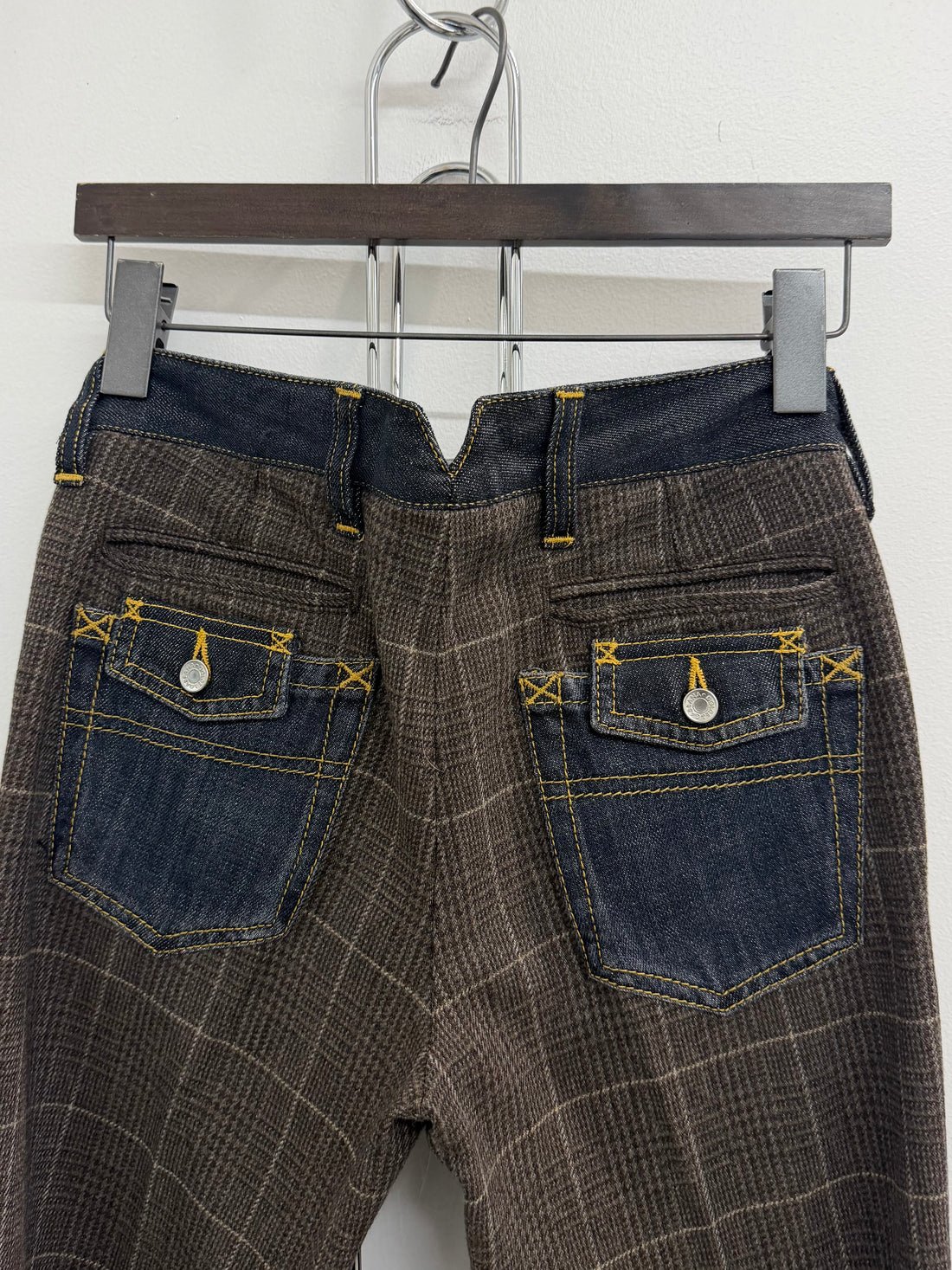 2000S DOLCE & GABBANA WOOL CHECKERED PANT
