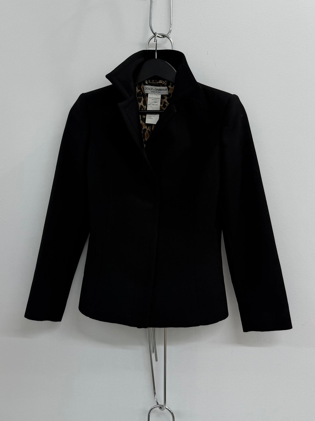 FW2001 DOLCE & GABBANA BLACK WOOL MATCHING SET