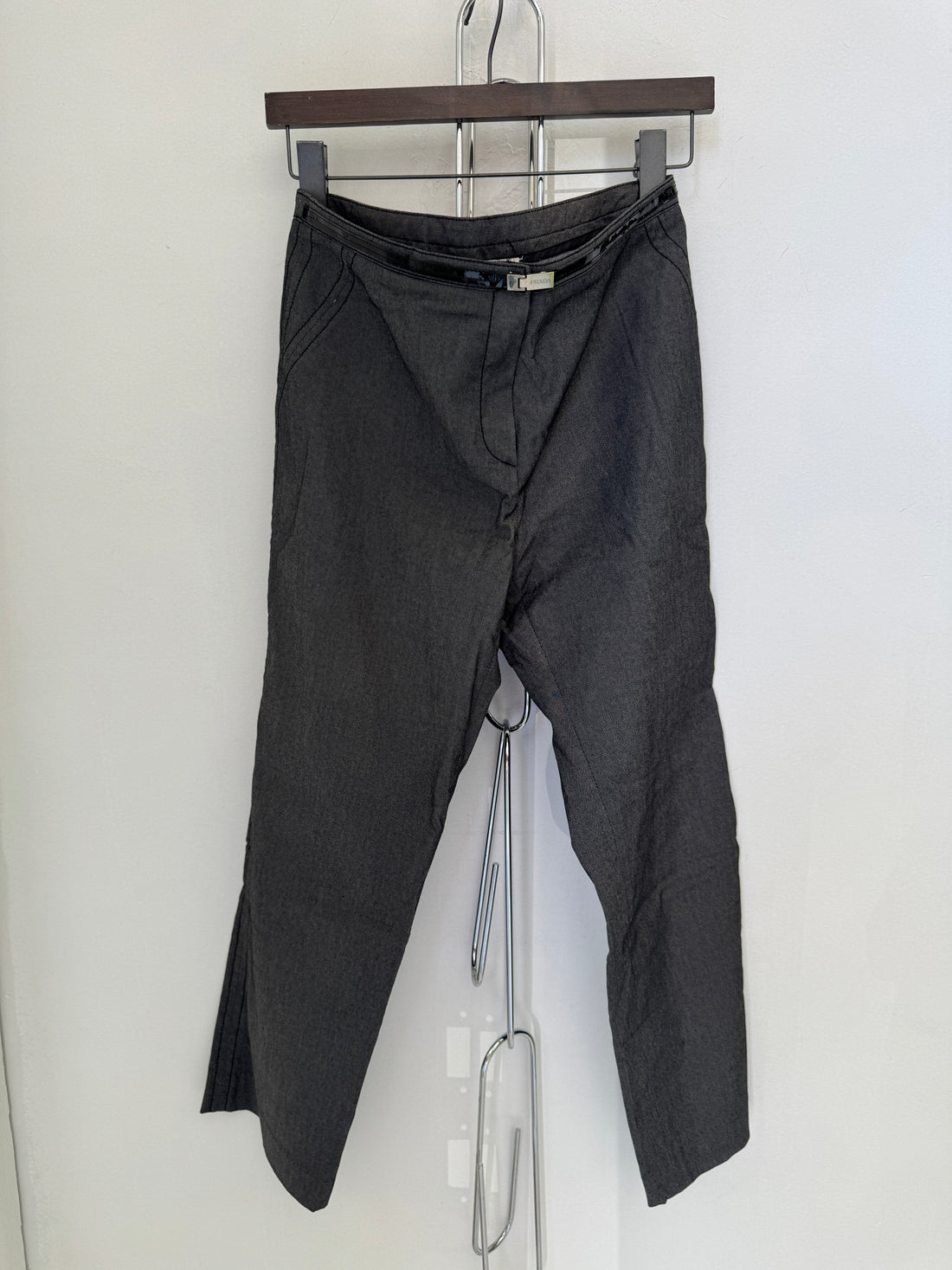 VINTAGE PRADA LINEA ROSSA DARK GREY PANTS