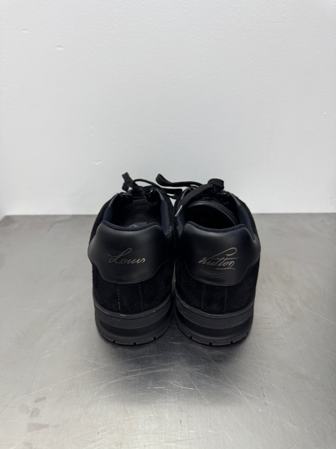 LOUIS VUITTON EMPLOYEE EXCLUSIVE BLACK SUEDE TRAINER