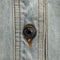 VINTAGE DOLCE&GABBANA FRAYED LIGHT WASH DENIM JACKET