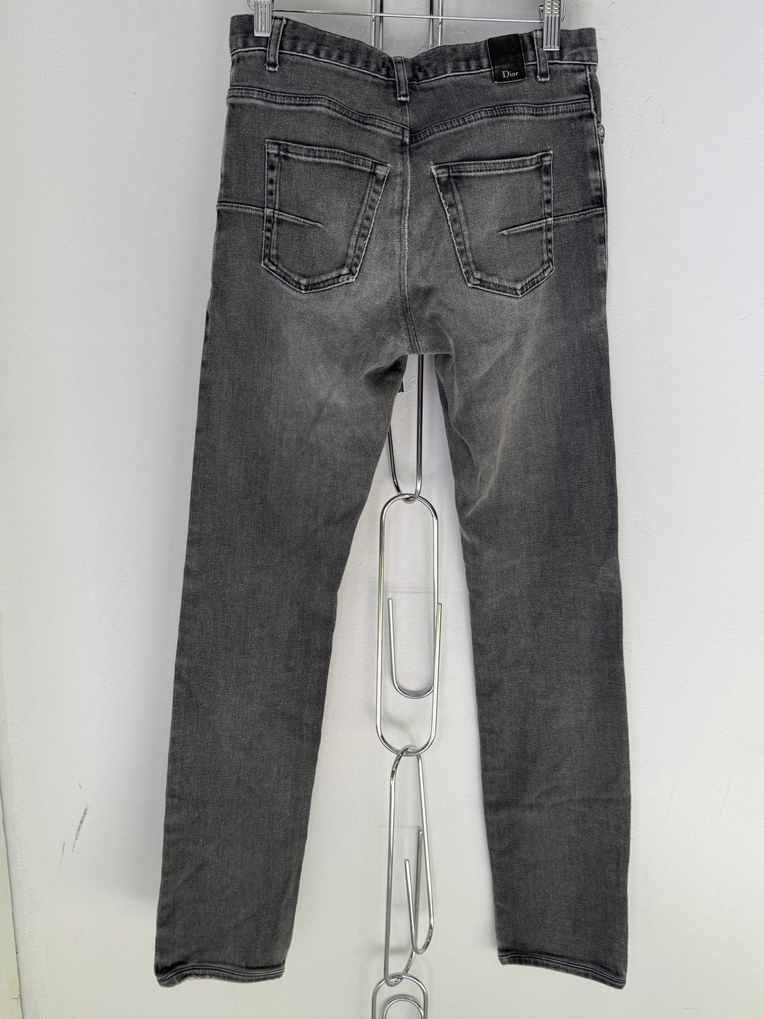 DIOR HOMME WASHED GREY JEANS