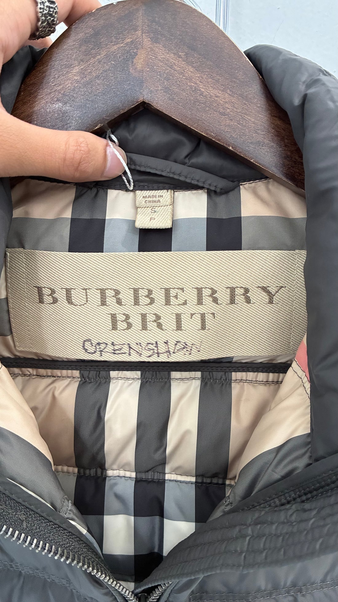BURBERRY BRITS GREY PADDED VEST