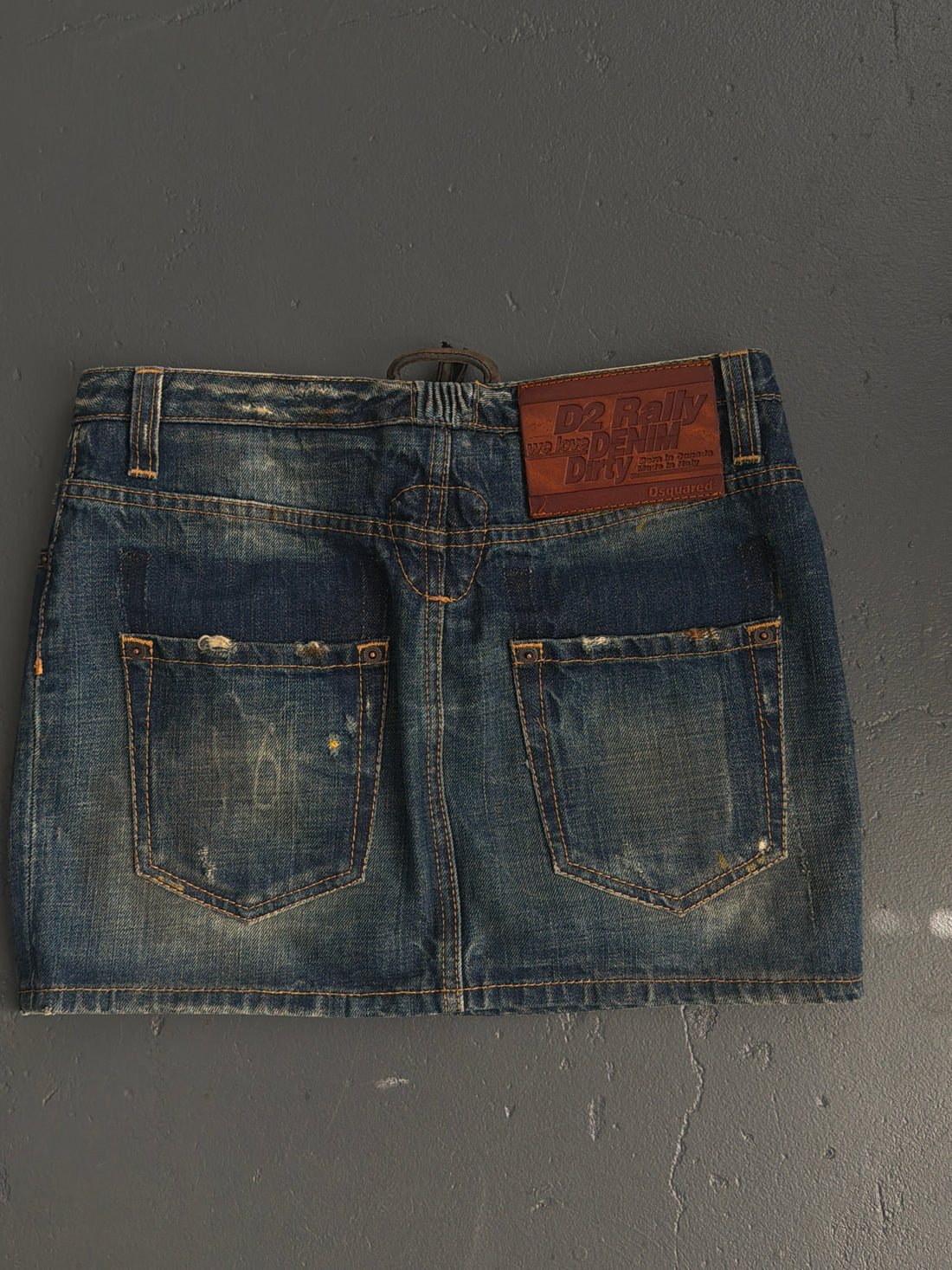 2008 DSQUARED DENIM WASHED SKIRT