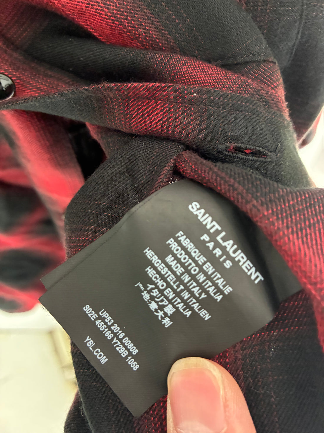 SAINT LAURENT FW16 FLANNEL