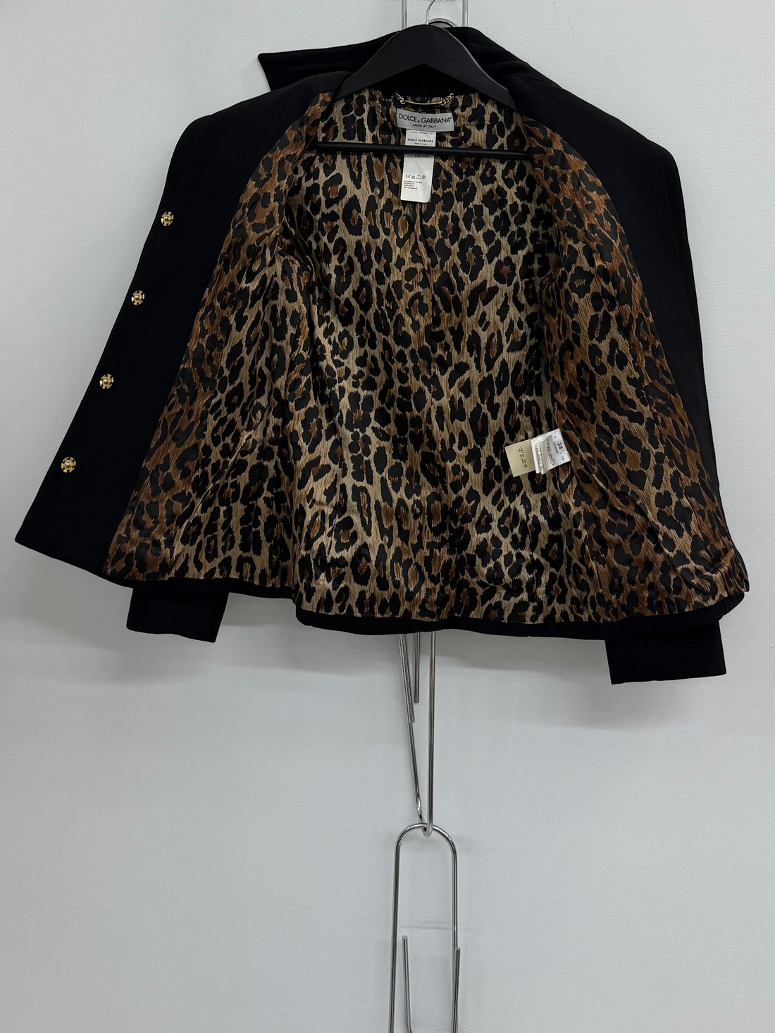 FW2001 DOLCE & GABBANA BLACK WOOL MATCHING SET
