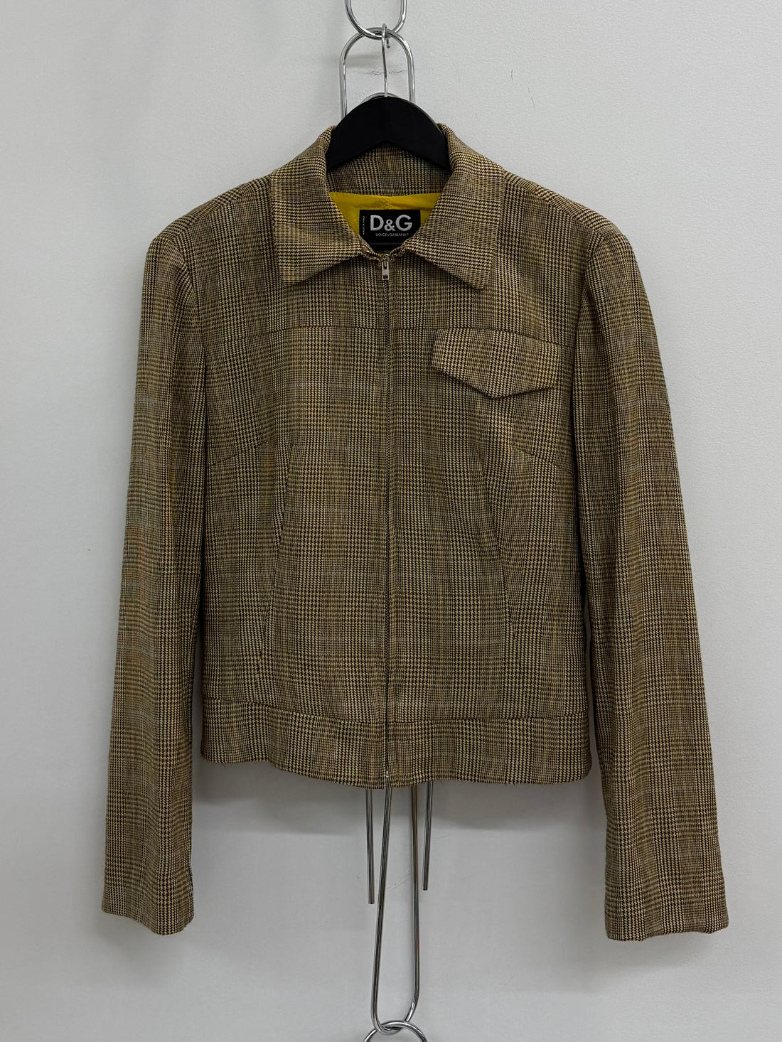90S DOLCE&GABBANA GLEN PLAID TWO PIECE SETS