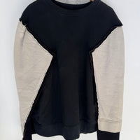 MAISON MARGIELA COTTON KNIT CAPE SLEEVE SWEATER