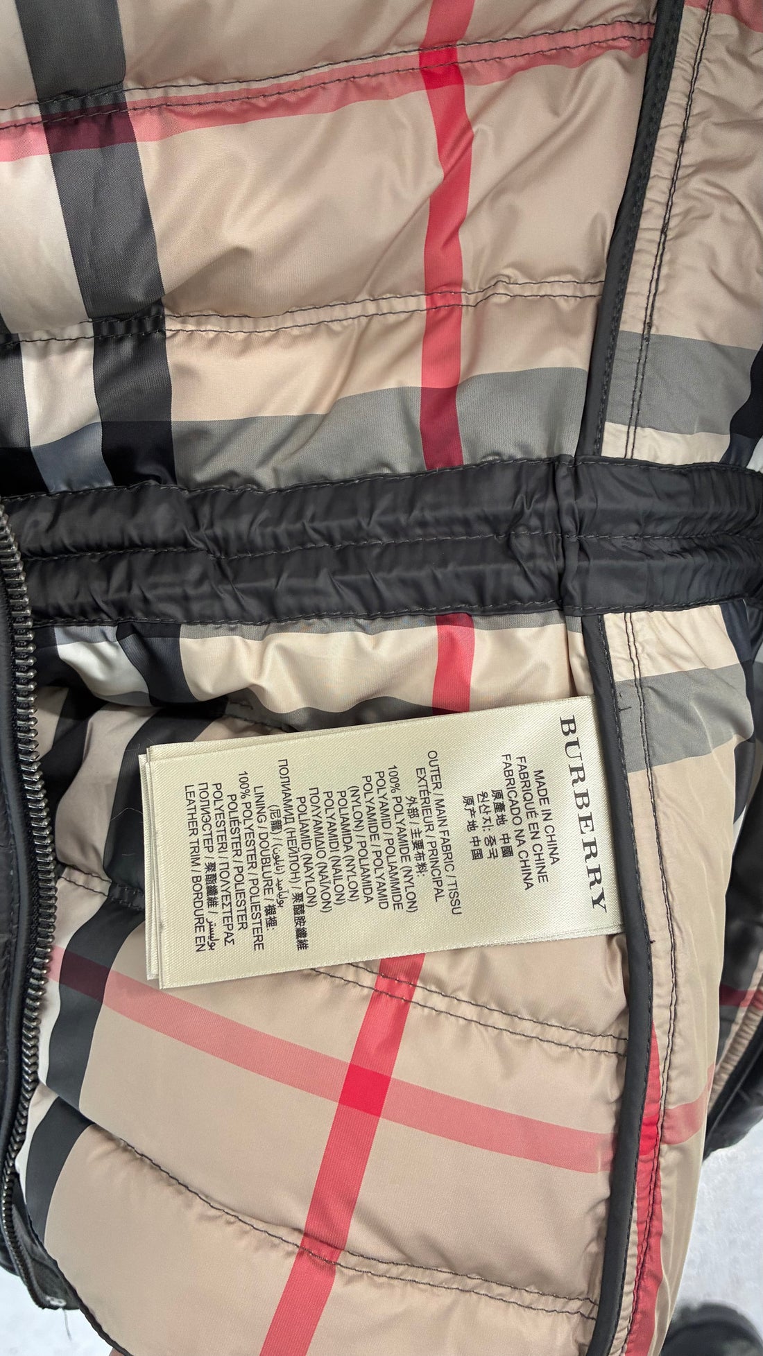 BURBERRY BRITS GREY PADDED VEST