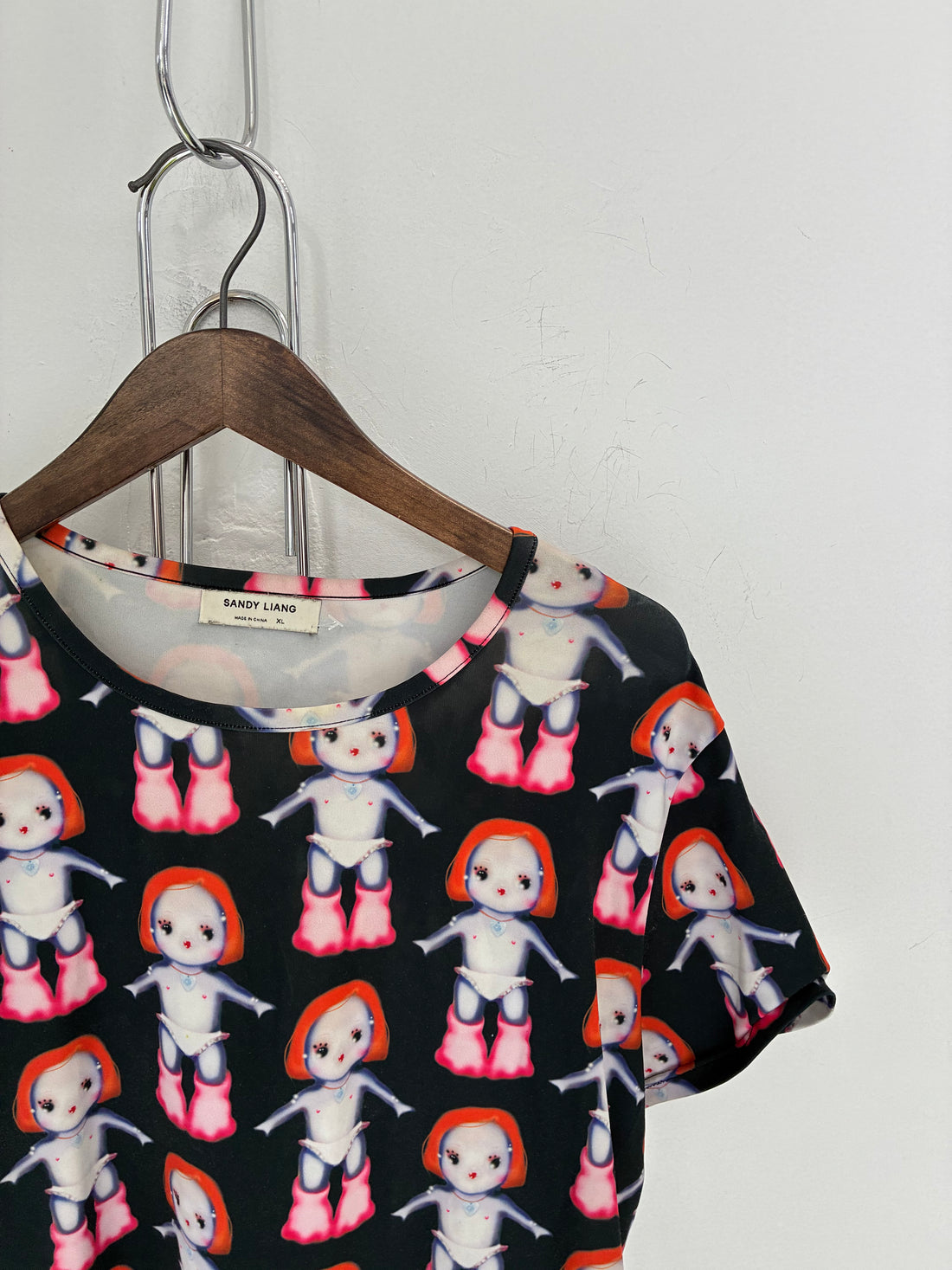 SANDY LIANG NOIR MARGOT PEP TOP SHIRT