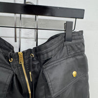 WOMENS BOTTEGA VENETA WAXED CARGO SKIRT