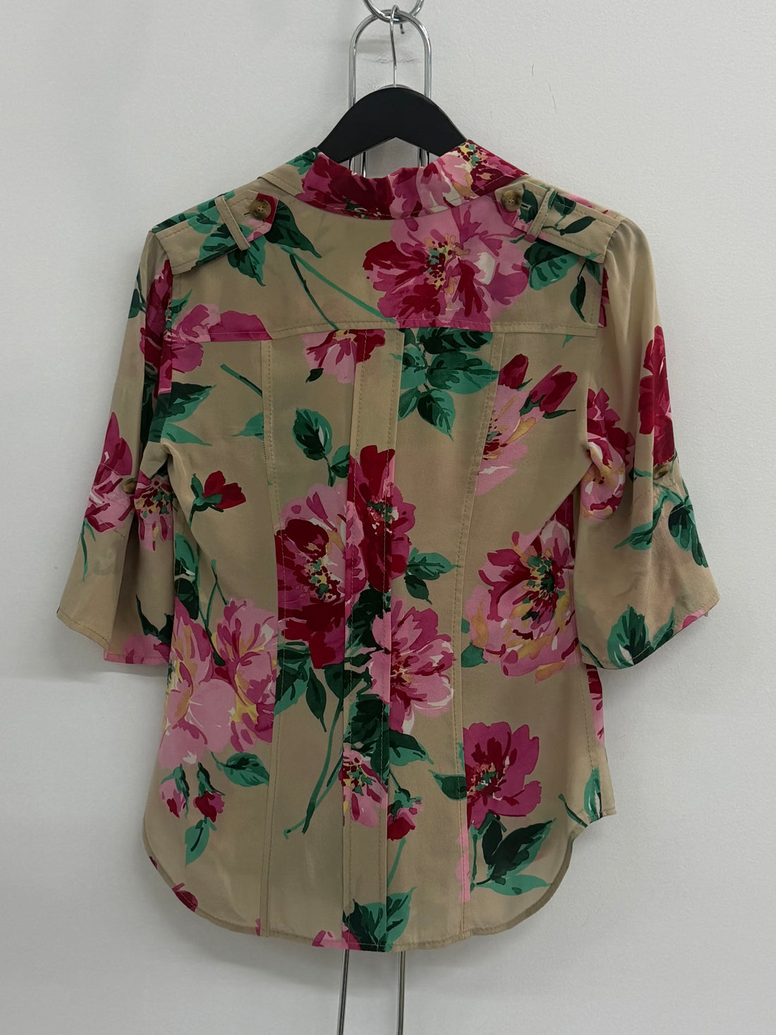 SS16 DOLCE & GABBANA SILK RED PEONY FLORAL PRINT 2 PIECE SETS