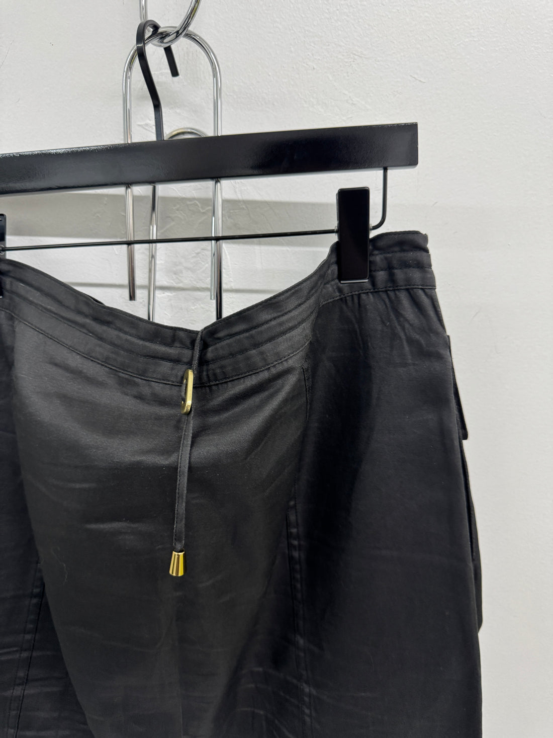 WOMENS BOTTEGA VENETA WAXED CARGO SKIRT