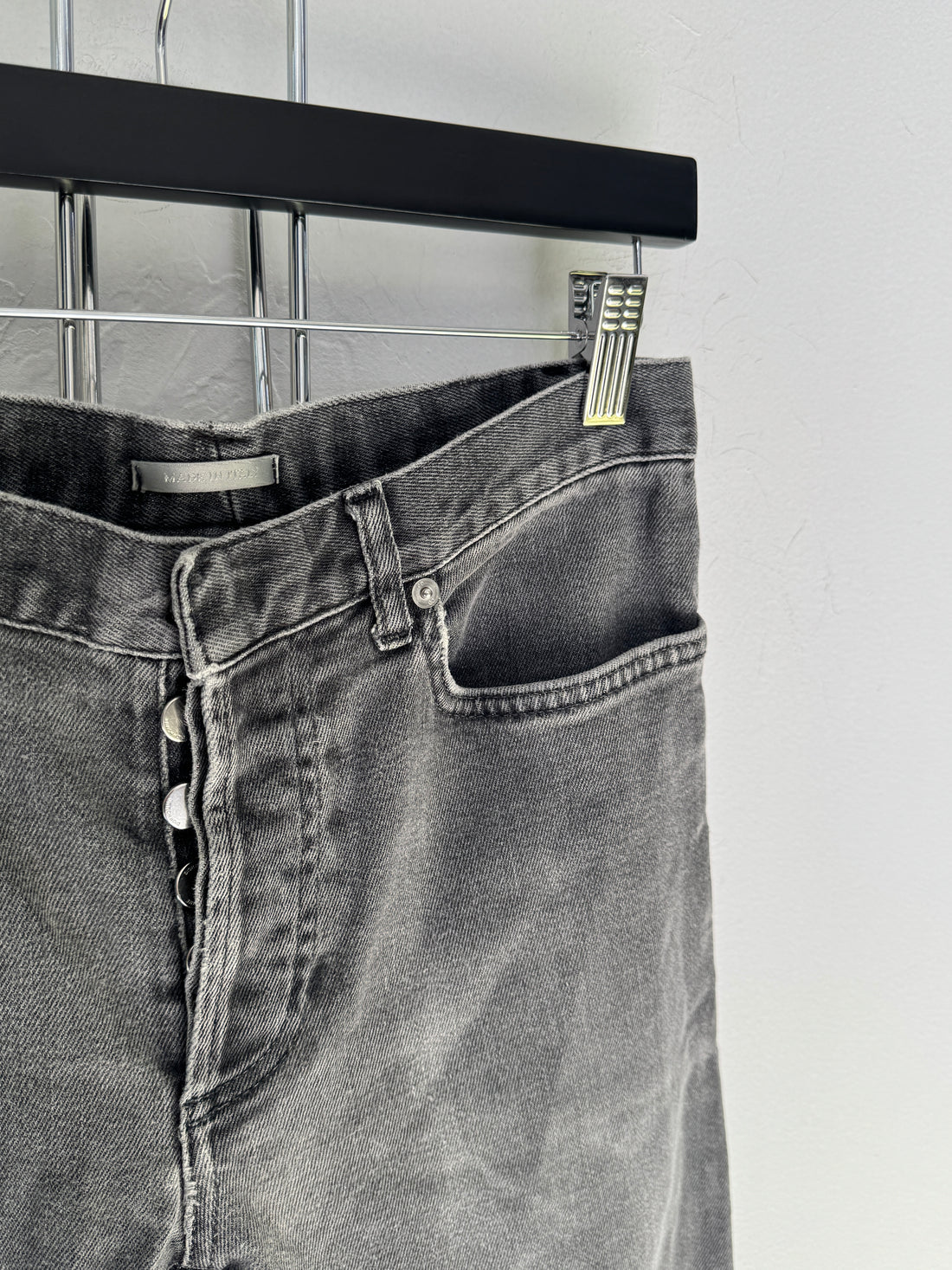 DIOR HOMME WASHED GREY JEANS