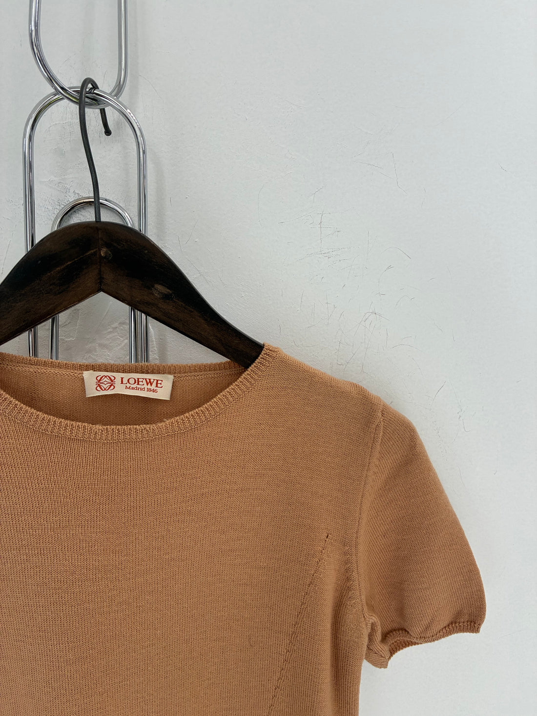 LOEWE WOOL S/S CREWNECK TOP