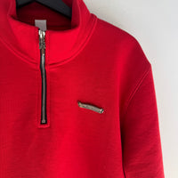 CHROME HEARTS TRIPLE PATCH RED QUARTER ZIP