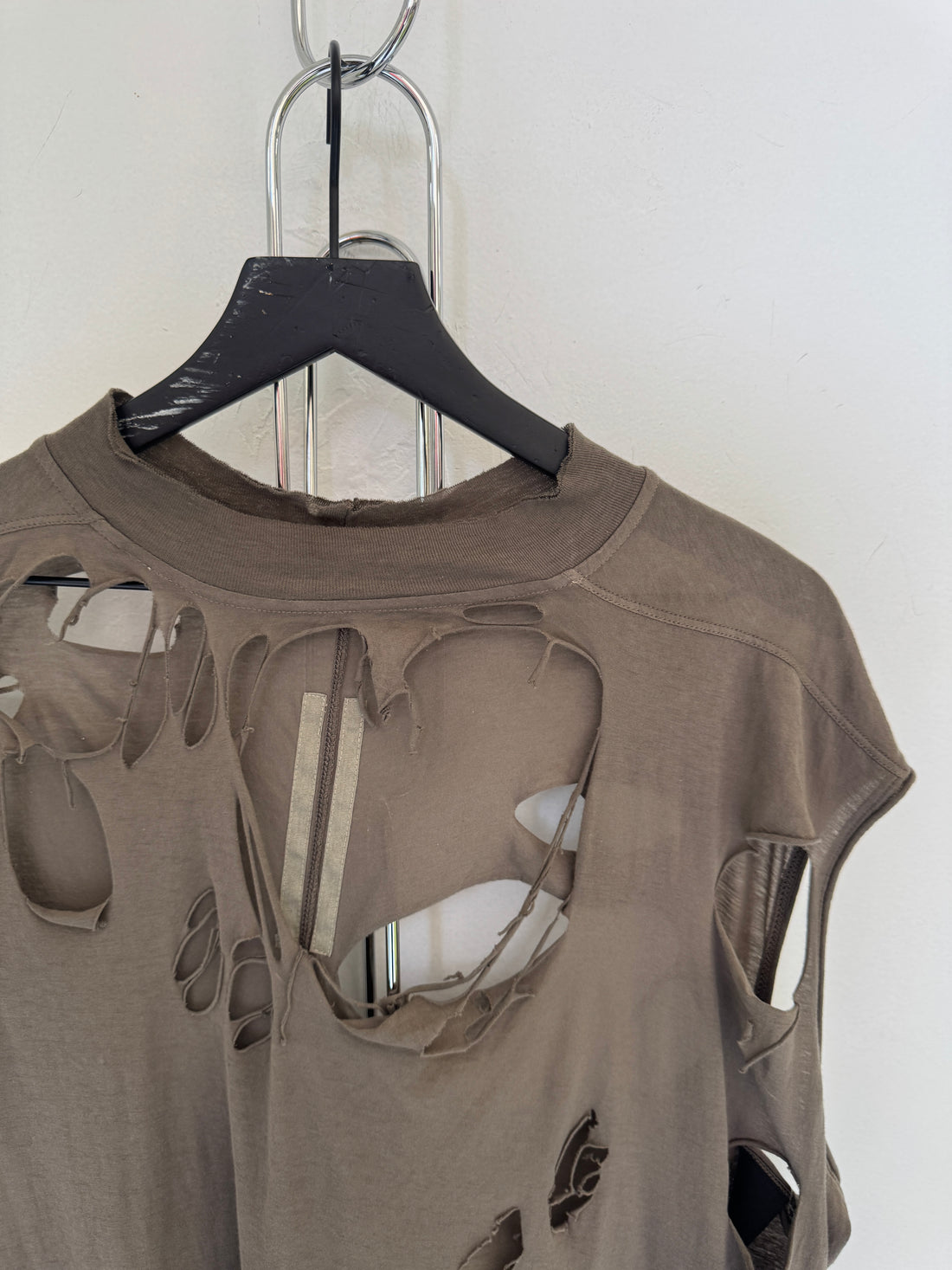 RICK OWENS DRKSHDW GRAY HOLLYWOOD TARP TSHIRT