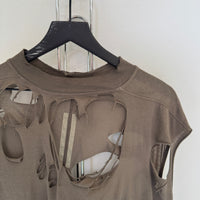 RICK OWENS DRKSHDW GRAY HOLLYWOOD TARP TSHIRT