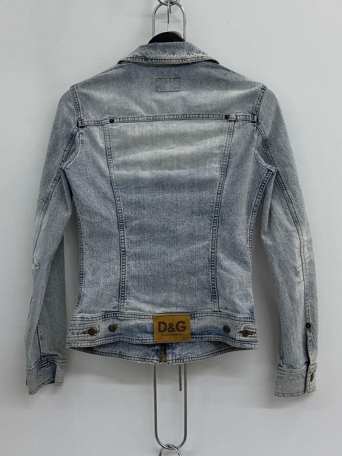 VINTAGE DOLCE & GABBANA LIGHT ZIP UP DENIM JACKET