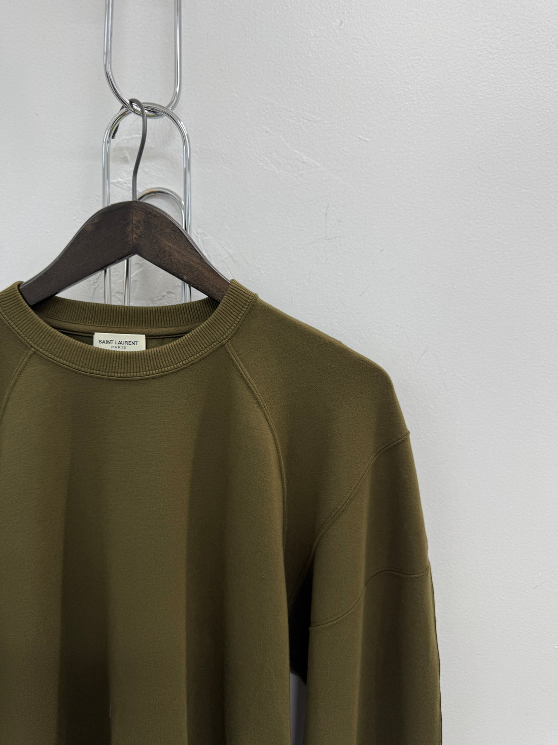 SAINT LAURENT OLIVE SWEATER