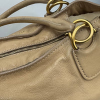 MIU MIU SOFT CALF LEATHER SATCHEL BAG