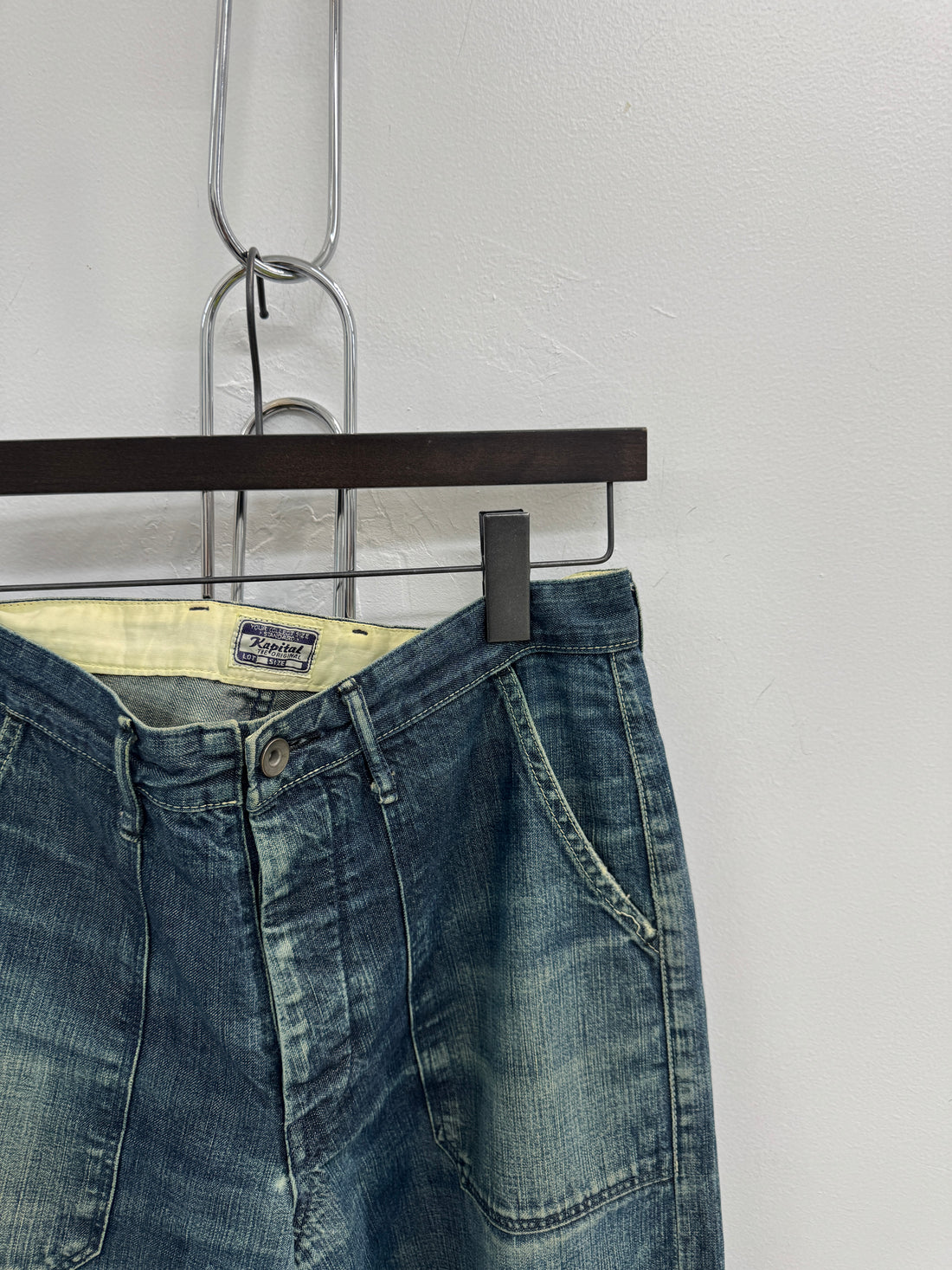 KAPITAL WASHED DENIM JEANS