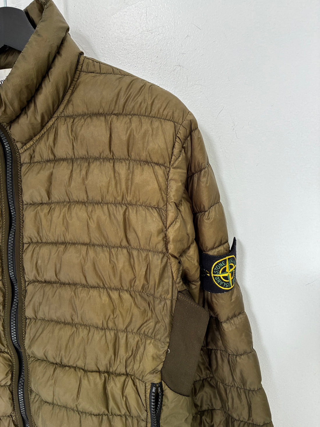 STONE ISLAND GREEN PUFFER JACKET