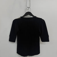 VINTAGE DOLCE & GABBANA LEOPARD CASHMERE S/S SWEATER