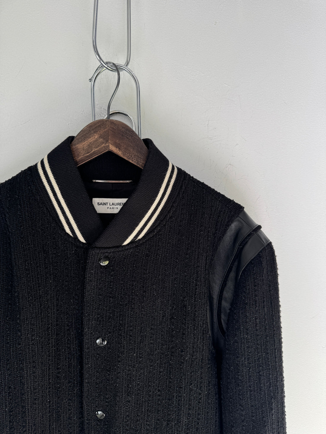 SAINT LAURENT GLITTER TEDDY JACKET