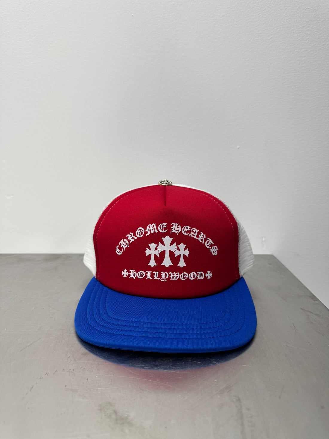 CHROME HEARTS RED WHITE & BLUE TRUCKER