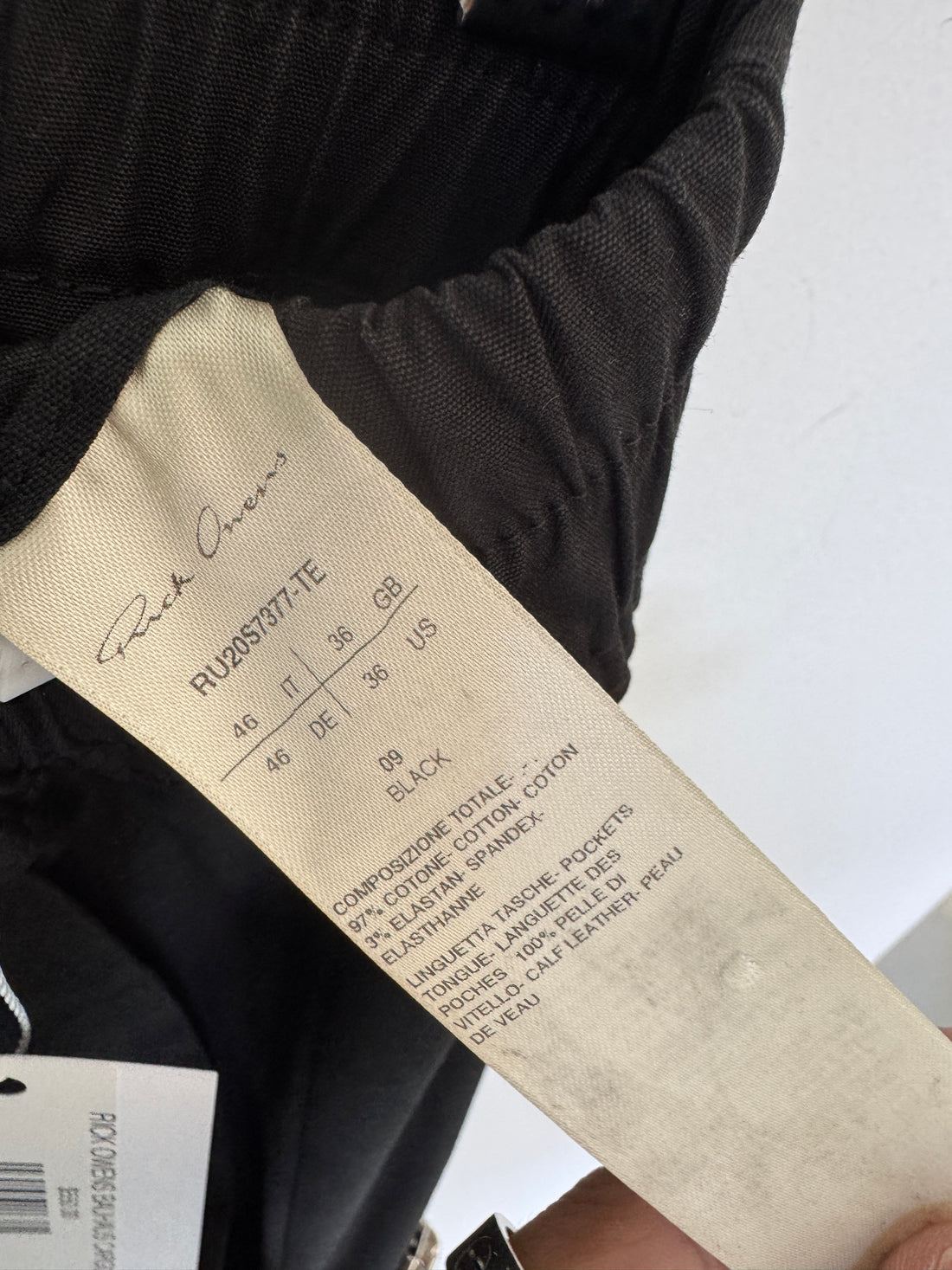 RICK OWENS BAUHAUS CARGO