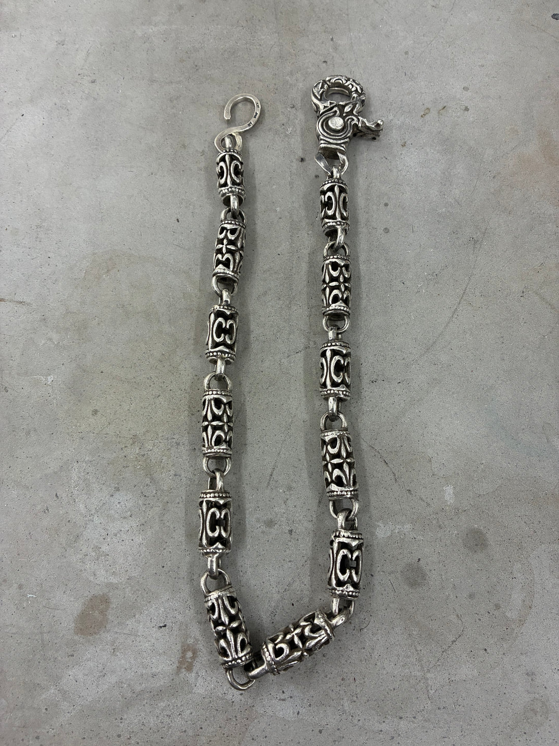 A&G ROCK 90S VINTAGE SMALL CELTIC ROLLER WALLET CHAIN 12 LINK