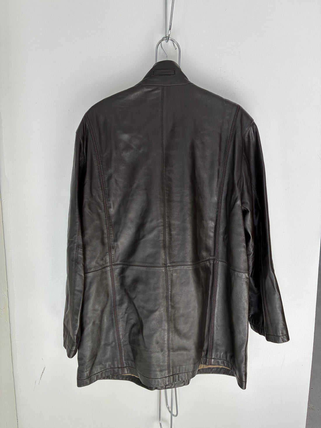 BALMAIN VINTAGE LEATHER CHORE JACKET