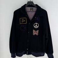 NEEDLES PEACE PATCH VARSITY JACKET