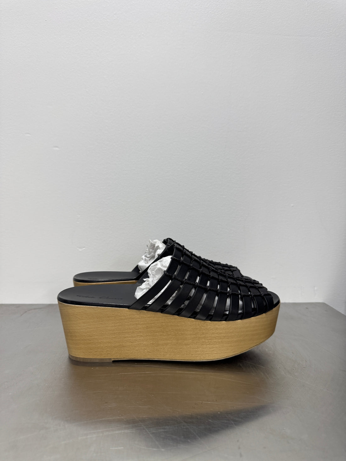 WOMENS RICK OWENS WEDGE SANDALS