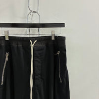 RICK OWENS RUNWAY ZIPPER SWEAT PANTS