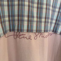 ACNE STUDIOS PINK CHECK OVERSIZED TWILL JACKET