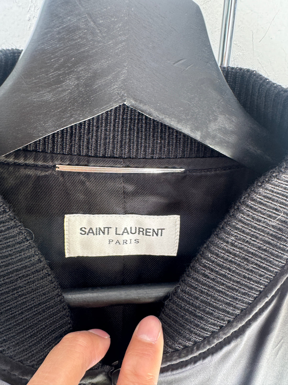 SAINT LAURENT BEADED TEDDY JACKET