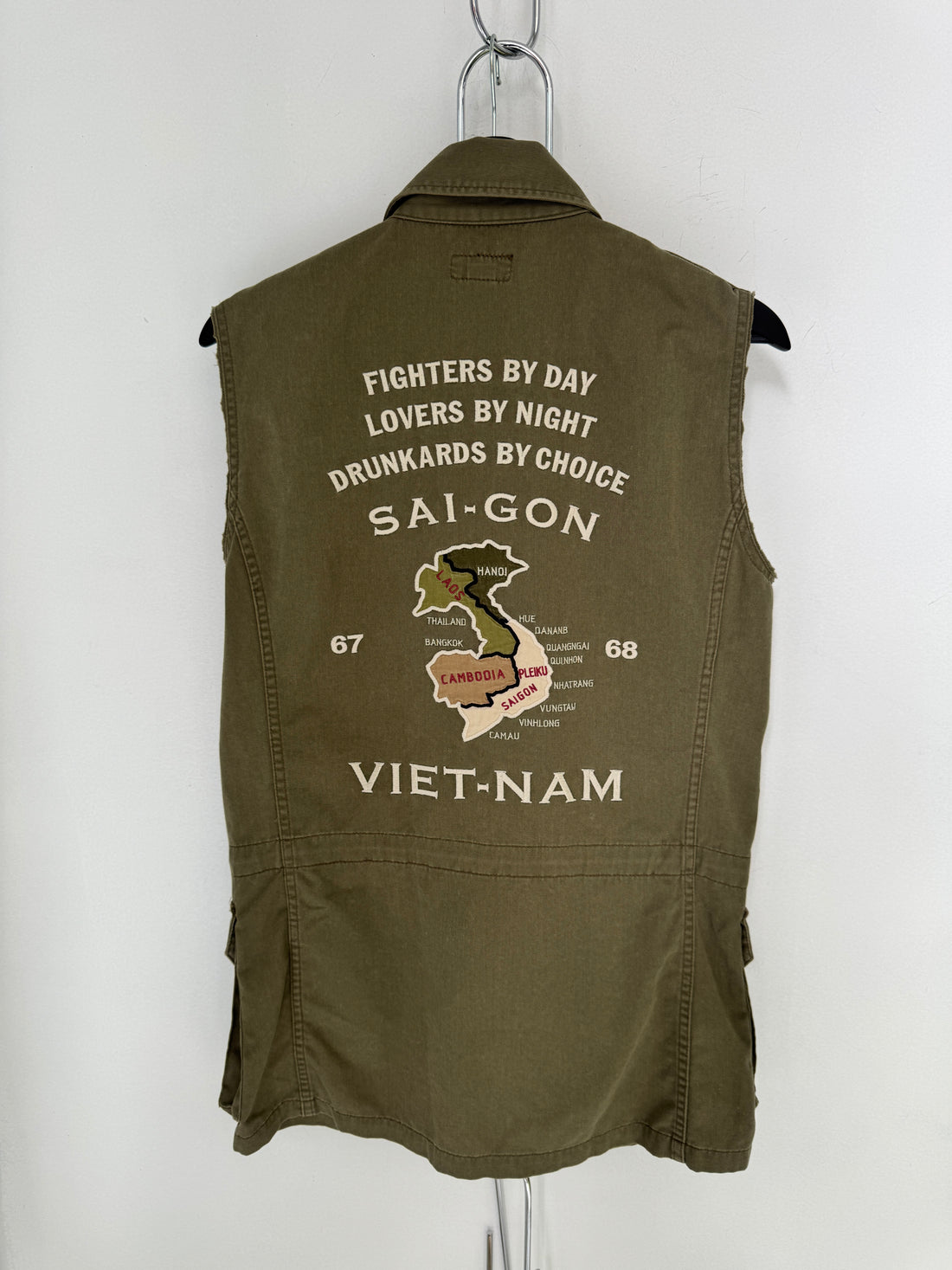 HYSTERIC GLAMOUR OLIVE M-65 NO FUN VEST