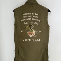 HYSTERIC GLAMOUR OLIVE M-65 NO FUN VEST