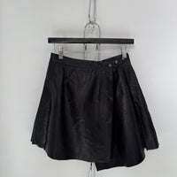 CHROME HEARTS LEATHER SKIRT